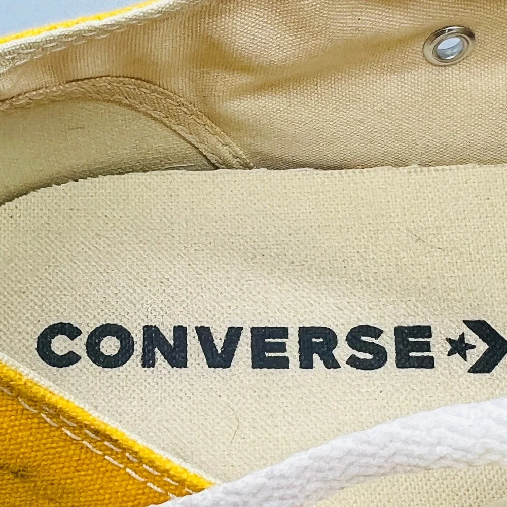Converse Shoes Mens 11 Yellow Canvas Chuck Taylor All Star Ox Low Top Sneakers
